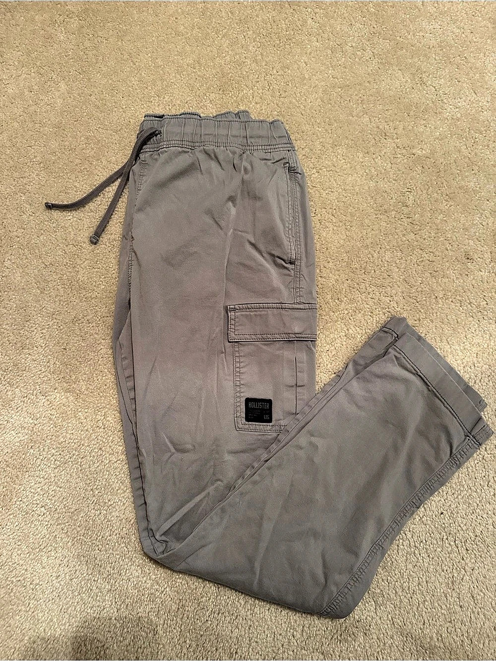 Hollister Cargo Pants Men's Gray Large